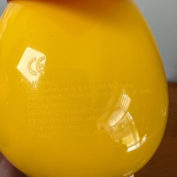 M&M'S Dispenser Yellow M&M On Bicycle Novelty Collectible - Picture 6 of 7